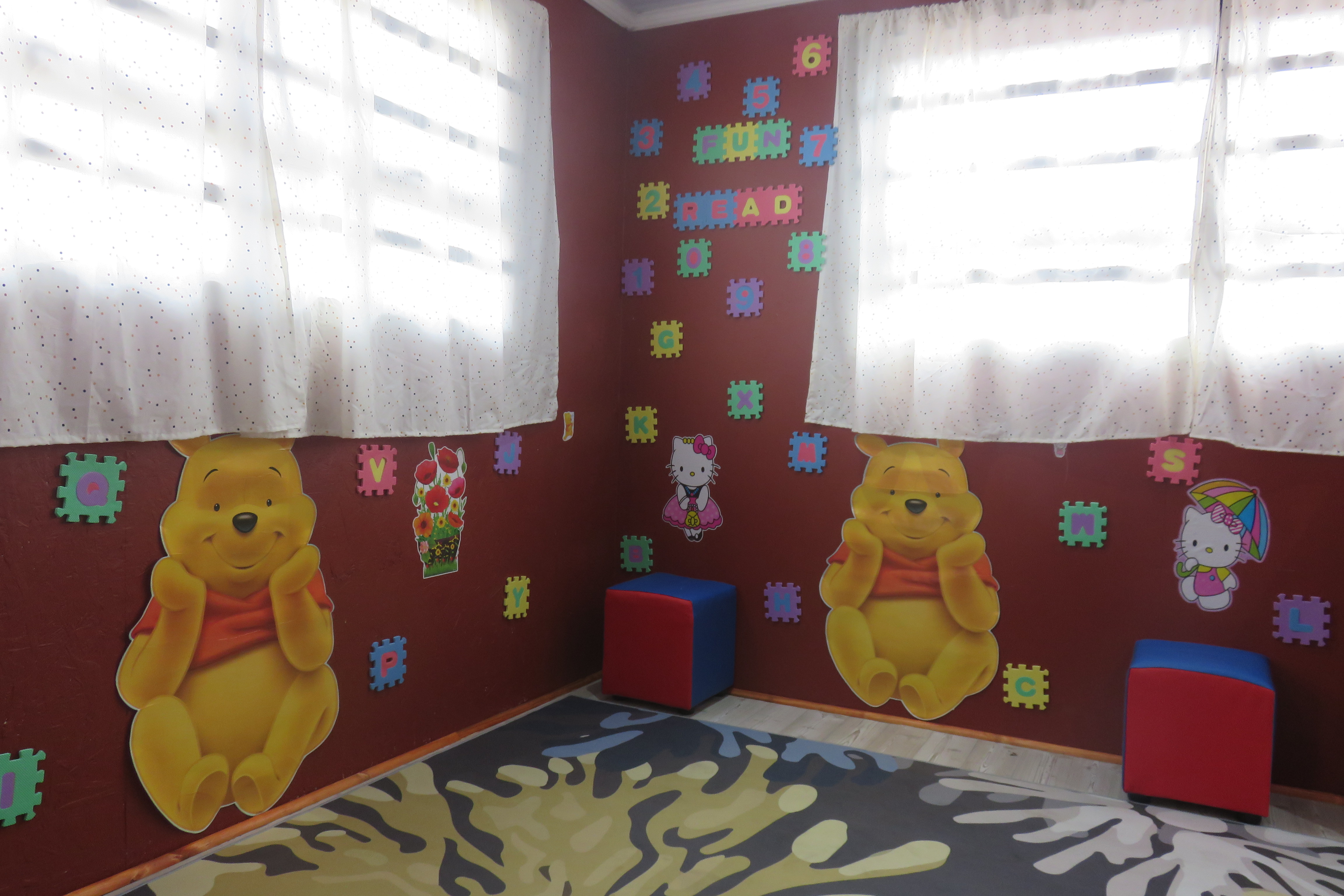 A fun reading corner for younger learners
