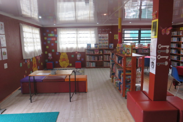 Stepping inside E.A. Janari Primary's library