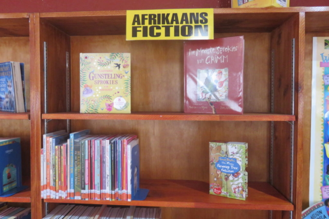An example of the books donated