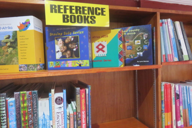 An example of the books donated