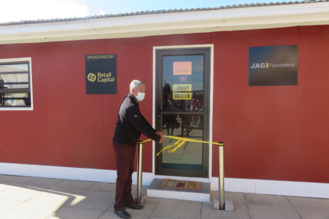 The official opening of E.A. Janari Primary School's library