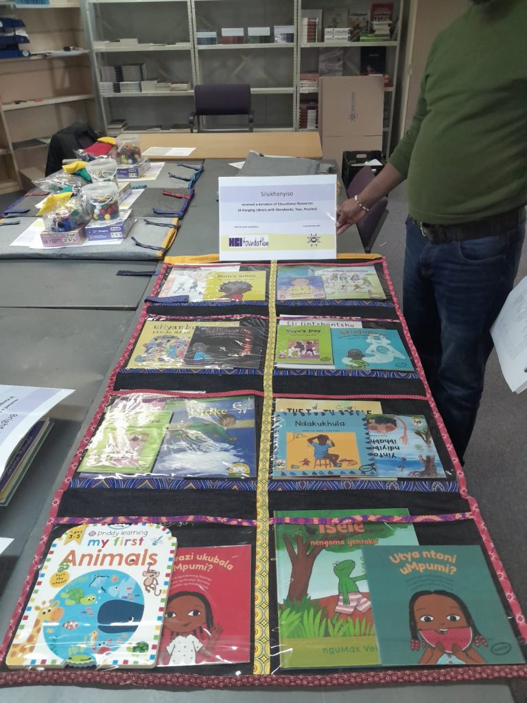 Preparing our Hanging Libraries before they get distributed to our beneficiaries