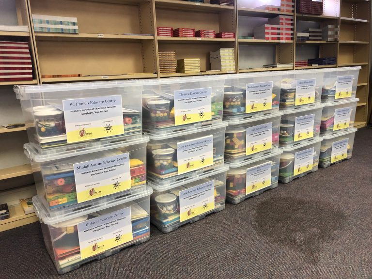 The Roller Boxes prepared for distribution